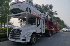 深圳到河南南陽轎車托運裝車圖